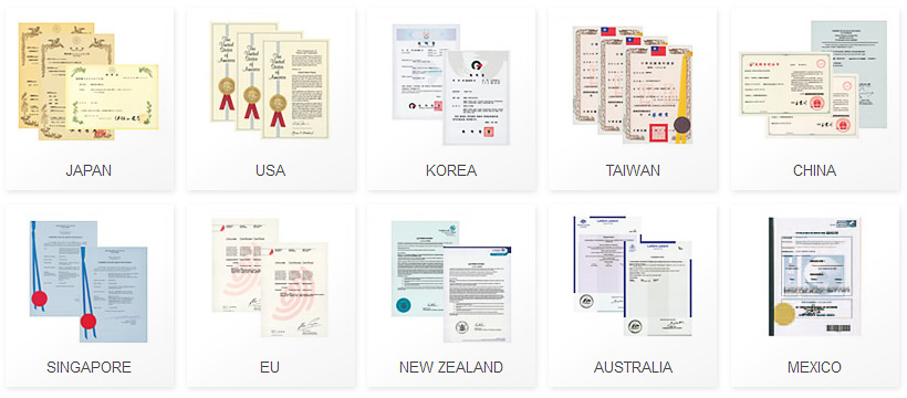 Worldwide patents